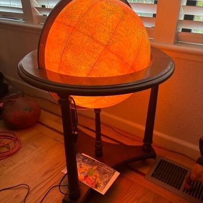 Lot 6 - Floor Globe with Light
