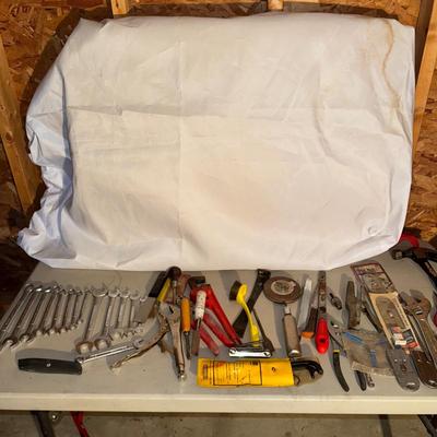231 Red Plastic Toolbox Fully Stocked
