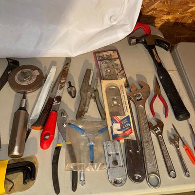 231 Red Plastic Toolbox Fully Stocked