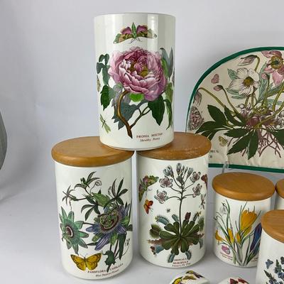 149 Large Portmeirion Canister Pottery Set and more