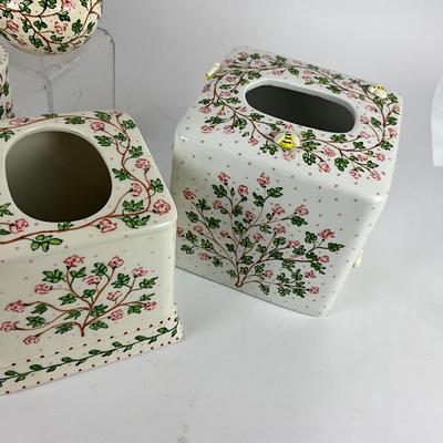 150 Handpainted Bathroom Set by KRC
