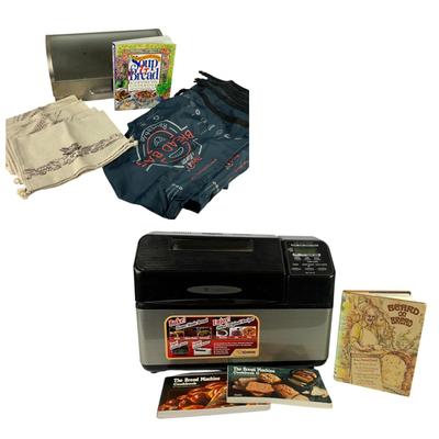 202 New Never Used Zojirushi Bread Machine with Cookbooks and Bread Box