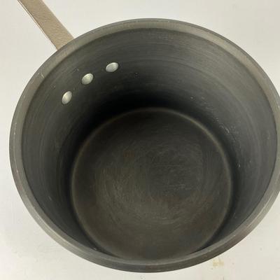 214 Calphalon Commercial Anodized 6.5" qt Stock pot with Steamer Insert