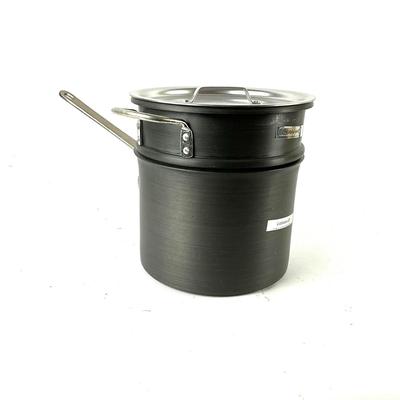 214 Calphalon Commercial Anodized 6.5" qt Stock pot with Steamer Insert
