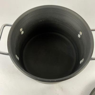 215 Calphalon 8qt Commercial Anodized Covered Stock Pot