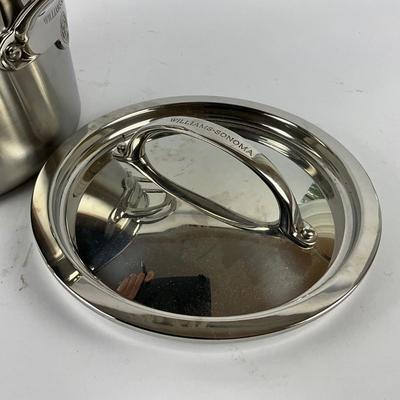 219 Like New Williams Sonoma Stainless Steamer Thermo Clad Soup Pot