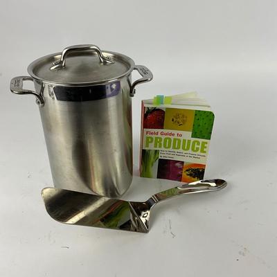 222 ALL CLAD Asparagus Pot with Spatula