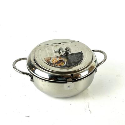 223 Stainless Steel Double Boiler Pan with Japanese Tempura Fryer