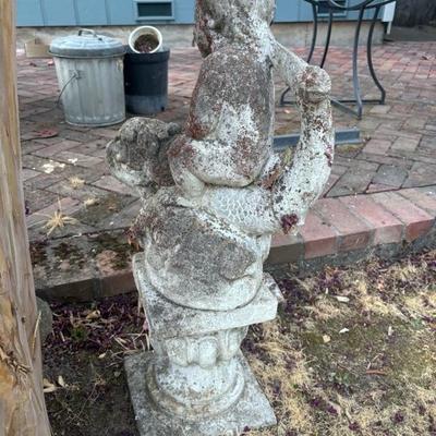 Lot 88 - Vintage Garden Concrete Statue Cherub Dolphin