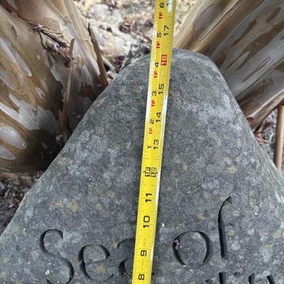 Lot 89 - Large Heavy Garden Rock “Sea of Tranquility”