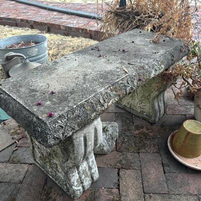 Lot 92 - Garden Cement Bench