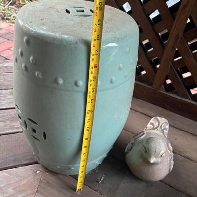 Lot 96 - Ceramic Garden Stool Side Table
