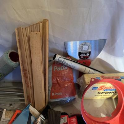 251 Large LOT of Misc. Painting Supplies