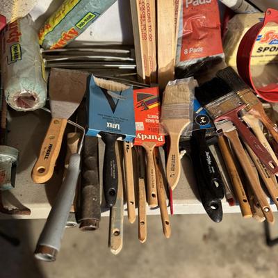 251 Large LOT of Misc. Painting Supplies