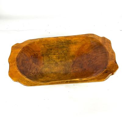 281 Large Handmade Wooden Dough Bowl