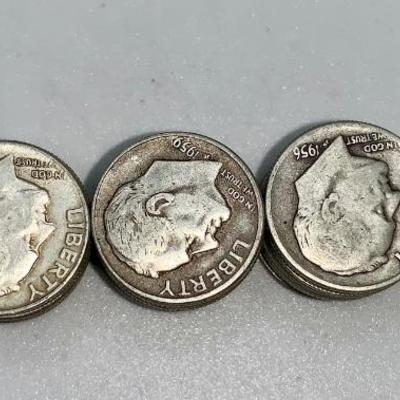 Lot of 50, 1946-64 Roosevelt Dimes
