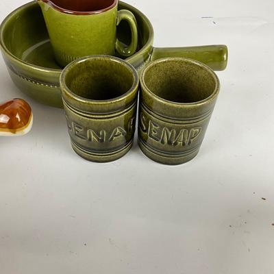 297 Lot of Mixed Crocks, Pottery Gustavsberg Pottery