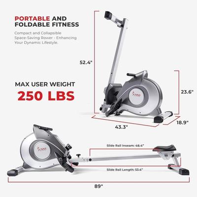 Sunny Rowing Machine for At-Home Exercise