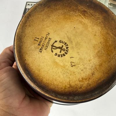 299 Vintage Mid Century Modern Glass Swedish Fondue Set