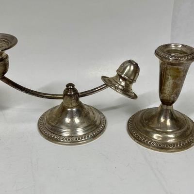 Vintage Empire Sterling Silver Candlesticks