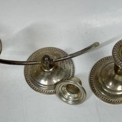Vintage Empire Sterling Silver Candlesticks