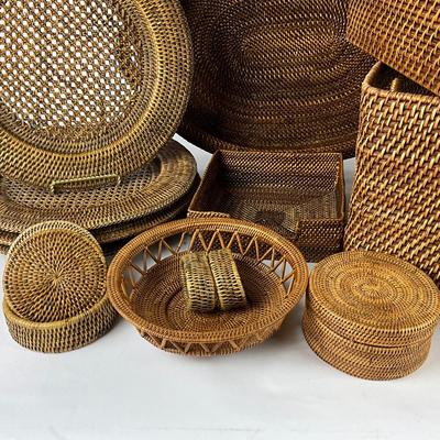 302 Large Rattan Basket Lot