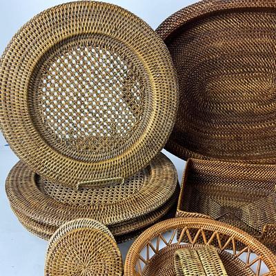 302 Large Rattan Basket Lot