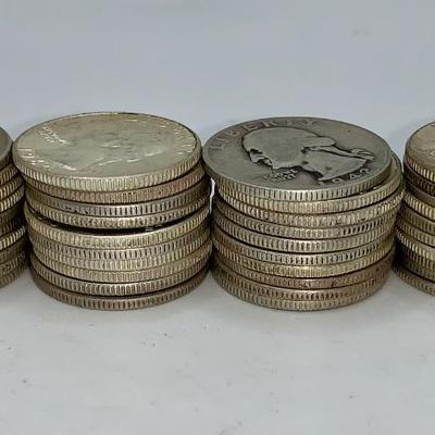 Lot of 40, 1932-64 Washington Quarters