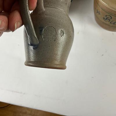 306 Large Rowe Pottery Works Salt Glazed Pottery Lot