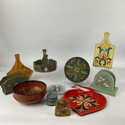 307 Handpainted Swedish Wood Home Decor