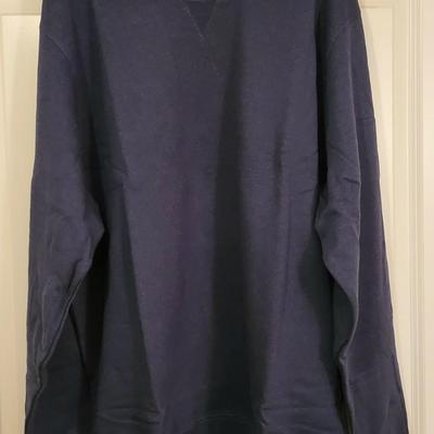 NEW Menswear Sunspel Loopback Cotton Sweat Top XXL Navy Blue Retails $170