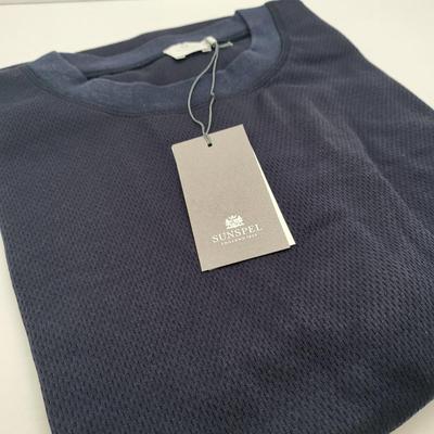 NEW Sunspel Menswear Short Sleeve Crew Neck Size XXL Navy
