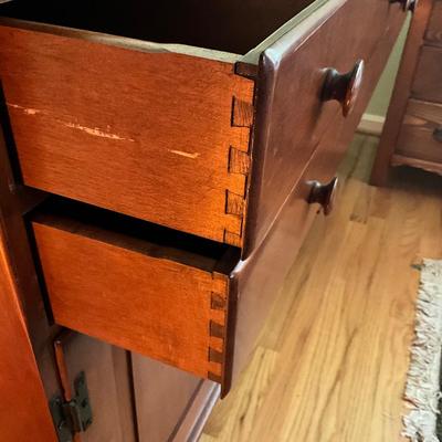 322 Vintage Cherry Stained Maple Server