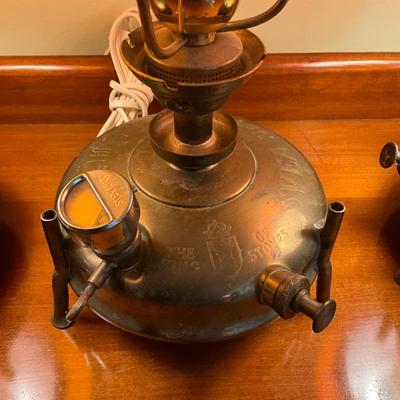 324 Vintage SVEA Swedish No.100 Kerosene Stove Turned Electric Lamps