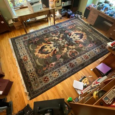 332 Mid Century Handknotted Wool Rug by Couristan Rug 8' x 11'