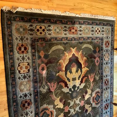 332 Mid Century Handknotted Wool Rug by Couristan Rug 8' x 11'