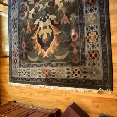 332 Mid Century Handknotted Wool Rug by Couristan Rug 8' x 11'