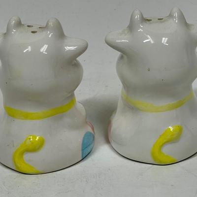 Ceramic Cow Salt and Pepper Shakers