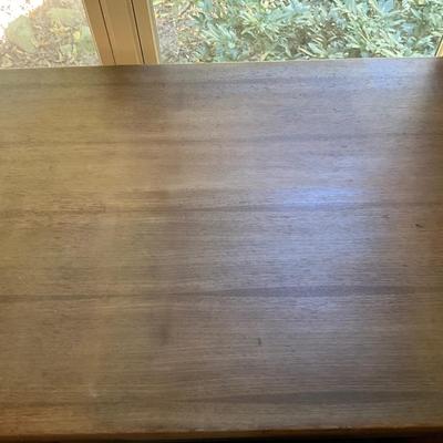 335 Mid Century Mahogany Office Desk and Chair