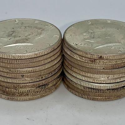 Lot of 20, 1964 Kennedy Half Dollars