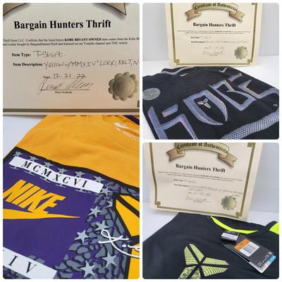 Lot of (3) Nike Kobe Bryant Shirts COA by Rene Nezhoda