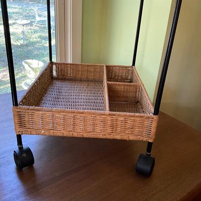346 Wicker Office Desk Set q