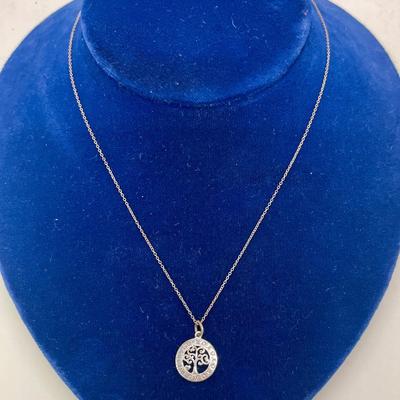 18” Sterling Silver Family Tree Necklace