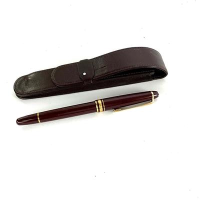 349 MONTBLANC Burgundy Fountain Pen (AS-IS)