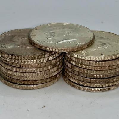 Lot of 17, 1964 Kennedy Half Dollars