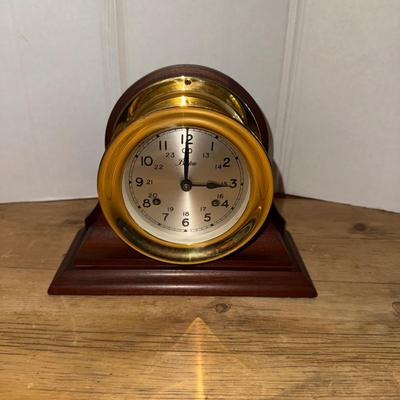 354 Boston Chelsea Works Brass Clock with Key