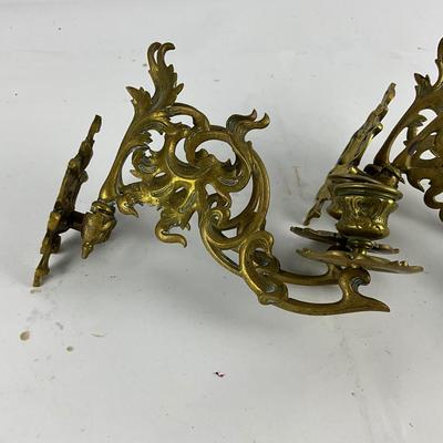 358 Large Lot of Brass Candlesticks, Lantern , Colonial Candles