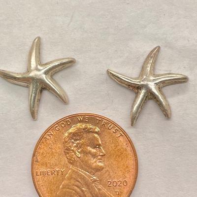 925 Sterling Silver Star Earrings