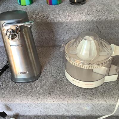 Cuisinart fondue pot & can opener, Black & Decker handy juicer