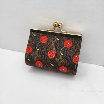 LV Cherry Pattern Lipstick or Coin Kiss Clasp Case